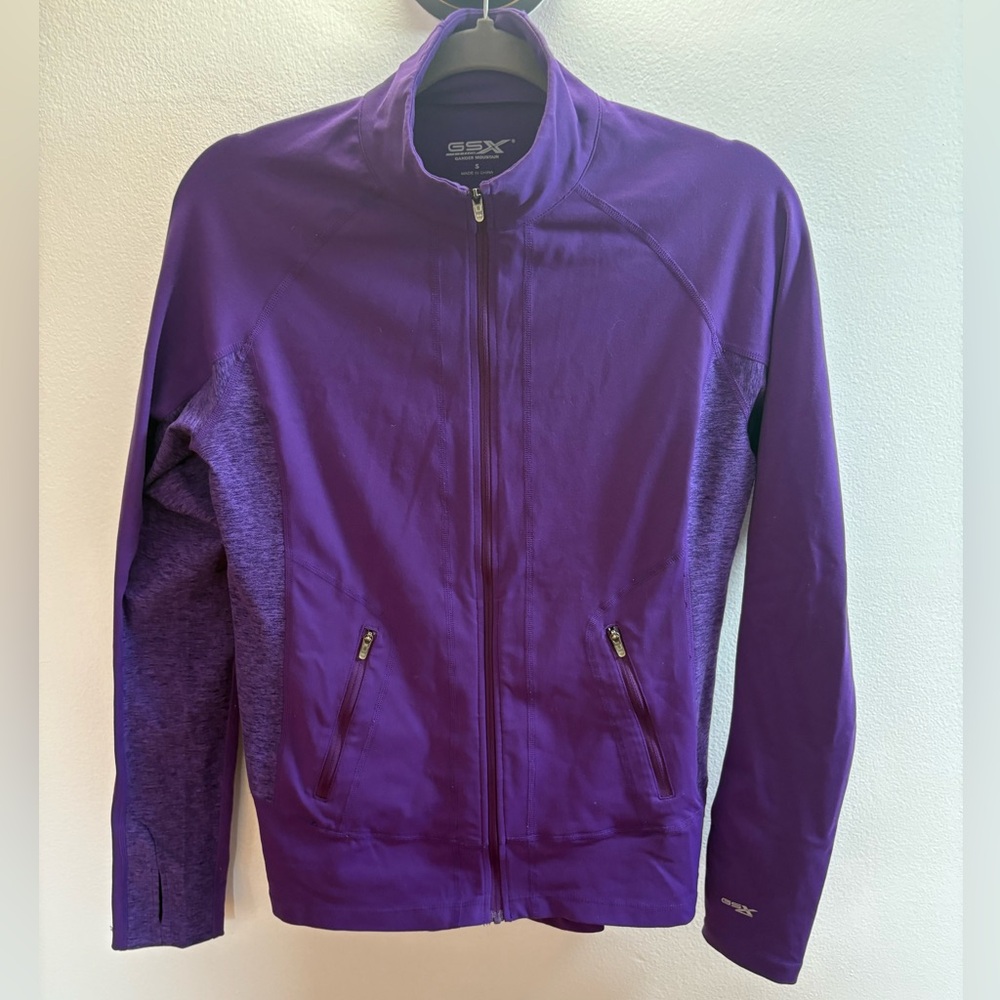 GSX Purple Zip Front Athletic Jacket S